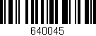 Código de barras (EAN, GTIN, SKU, ISBN): '640045'