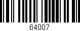 Código de barras (EAN, GTIN, SKU, ISBN): '64007'