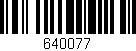Código de barras (EAN, GTIN, SKU, ISBN): '640077'