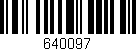Código de barras (EAN, GTIN, SKU, ISBN): '640097'