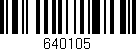 Código de barras (EAN, GTIN, SKU, ISBN): '640105'