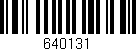 Código de barras (EAN, GTIN, SKU, ISBN): '640131'