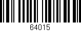 Código de barras (EAN, GTIN, SKU, ISBN): '64015'