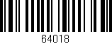 Código de barras (EAN, GTIN, SKU, ISBN): '64018'
