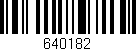 Código de barras (EAN, GTIN, SKU, ISBN): '640182'