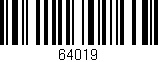 Código de barras (EAN, GTIN, SKU, ISBN): '64019'