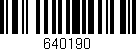 Código de barras (EAN, GTIN, SKU, ISBN): '640190'