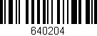 Código de barras (EAN, GTIN, SKU, ISBN): '640204'