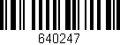 Código de barras (EAN, GTIN, SKU, ISBN): '640247'
