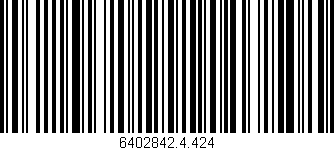 Código de barras (EAN, GTIN, SKU, ISBN): '6402842.4.424'
