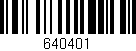Código de barras (EAN, GTIN, SKU, ISBN): '640401'