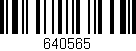 Código de barras (EAN, GTIN, SKU, ISBN): '640565'