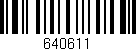 Código de barras (EAN, GTIN, SKU, ISBN): '640611'