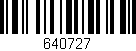 Código de barras (EAN, GTIN, SKU, ISBN): '640727'