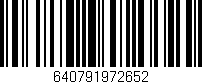 Código de barras (EAN, GTIN, SKU, ISBN): '640791972652'