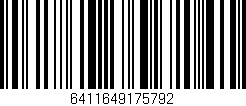 Código de barras (EAN, GTIN, SKU, ISBN): '6411649175792'