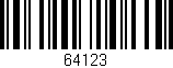 Código de barras (EAN, GTIN, SKU, ISBN): '64123'