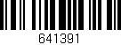 Código de barras (EAN, GTIN, SKU, ISBN): '641391'