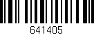Código de barras (EAN, GTIN, SKU, ISBN): '641405'