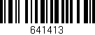 Código de barras (EAN, GTIN, SKU, ISBN): '641413'