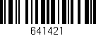 Código de barras (EAN, GTIN, SKU, ISBN): '641421'