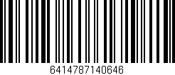 Código de barras (EAN, GTIN, SKU, ISBN): '6414787140646'