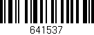 Código de barras (EAN, GTIN, SKU, ISBN): '641537'
