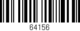 Código de barras (EAN, GTIN, SKU, ISBN): '64156'