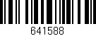 Código de barras (EAN, GTIN, SKU, ISBN): '641588'