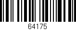 Código de barras (EAN, GTIN, SKU, ISBN): '64175'