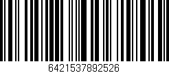Código de barras (EAN, GTIN, SKU, ISBN): '6421537892526'