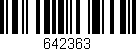 Código de barras (EAN, GTIN, SKU, ISBN): '642363'