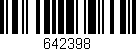 Código de barras (EAN, GTIN, SKU, ISBN): '642398'