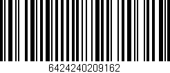 Código de barras (EAN, GTIN, SKU, ISBN): '6424240209162'