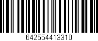 Código de barras (EAN, GTIN, SKU, ISBN): '642554413310'