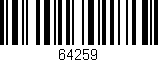Código de barras (EAN, GTIN, SKU, ISBN): '64259'