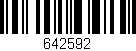 Código de barras (EAN, GTIN, SKU, ISBN): '642592'
