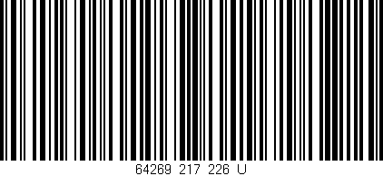 Código de barras (EAN, GTIN, SKU, ISBN): '64269_217_226_U'