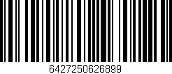 Código de barras (EAN, GTIN, SKU, ISBN): '6427250626899'
