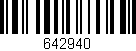 Código de barras (EAN, GTIN, SKU, ISBN): '642940'