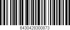 Código de barras (EAN, GTIN, SKU, ISBN): '6430428300873'