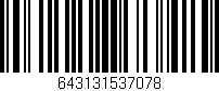 Código de barras (EAN, GTIN, SKU, ISBN): '643131537078'