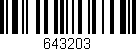 Código de barras (EAN, GTIN, SKU, ISBN): '643203'