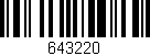 Código de barras (EAN, GTIN, SKU, ISBN): '643220'