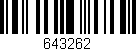 Código de barras (EAN, GTIN, SKU, ISBN): '643262'