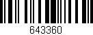 Código de barras (EAN, GTIN, SKU, ISBN): '643360'