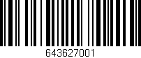 Código de barras (EAN, GTIN, SKU, ISBN): '643627001'