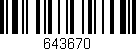 Código de barras (EAN, GTIN, SKU, ISBN): '643670'