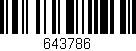 Código de barras (EAN, GTIN, SKU, ISBN): '643786'