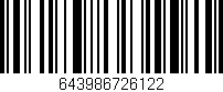 Código de barras (EAN, GTIN, SKU, ISBN): '643986726122'